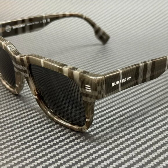 NEW Burberry Charcoal Men's 54mm Sunglasses - Picture 1 of 5